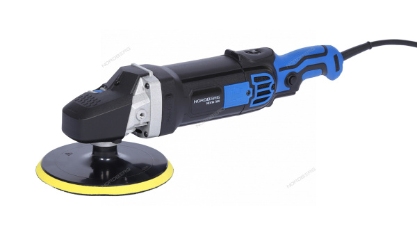 Полировальная машинка NORDBERG NE414-180 (диск 180 мм, 600-3000 об/мин, 1500 Вт)