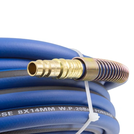 Шланг резиновый армированный с фитингами 8*14мм*15м(для воздуха)