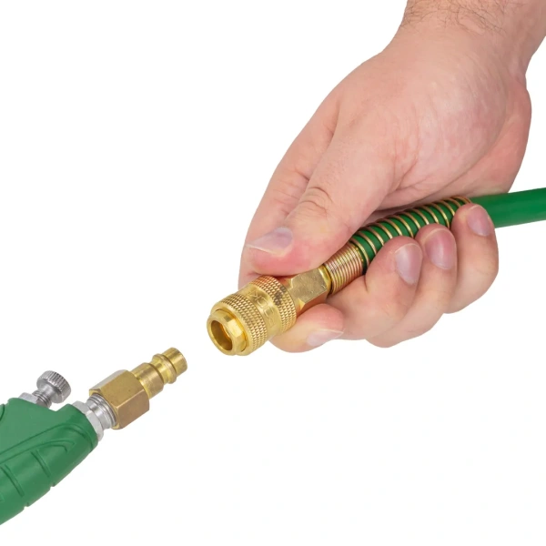 Шланг резиновый воздушный армированный с фитингами 10мм x 16мм x 10м