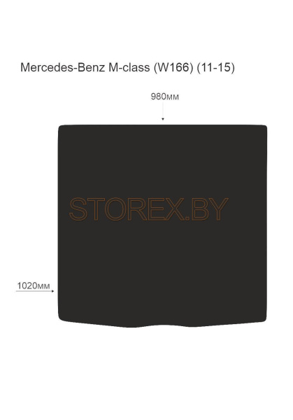 Mercedes-Benz M-class (W166) (11-15) Багажник copy