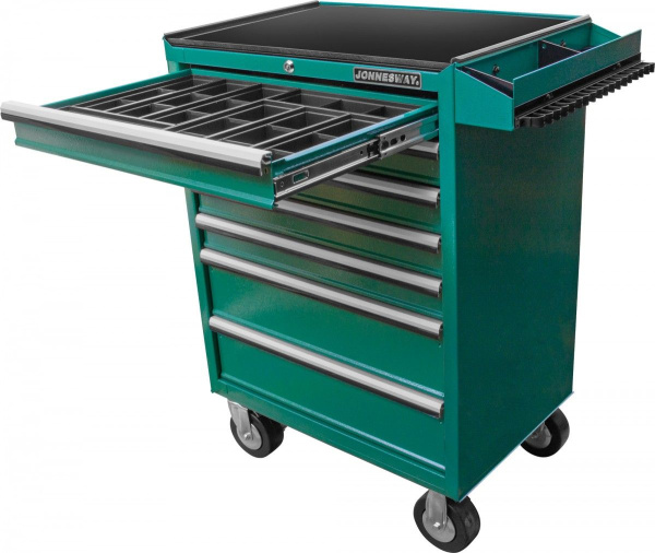 Тележка инструментальная 7-ми полочная с инструментом в ложементах 179 предметов JONNESWAY C-7DW1179V