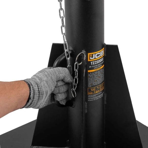 Подставка ремонтная механическая со стопорной опорой 25т (h min 4680мм, h max 968мм)