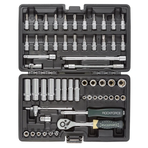 Набор инструмента 57пр. 1/4''(6-гран.)(4-14мм)(E4-E10)