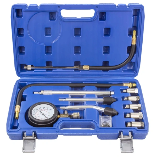 Индикатор компрессии бензинового двигателя Profi 12пр.(0-20Bar) , в кейсе