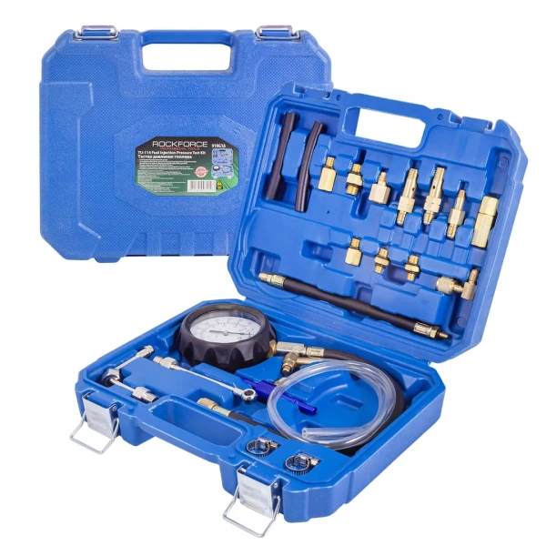 Набор для измерения давления в топливных системах 20пр.(0-10bar), в кейсе