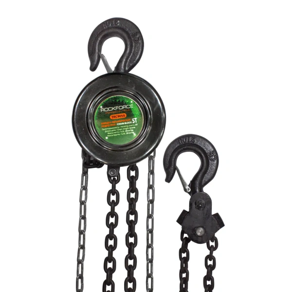 Лебедка механическая подвесная с фиксацией цепи натяжения, 5т (длина цепи - 3м)