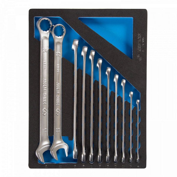 Набор комбинированных удлиненных ключей KING TONY 9-12A1MRV, ложемент, 11 предметов