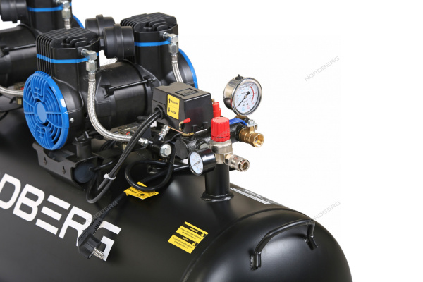 Компрессор безмасляный NORDBERG NCEO135/500 (220 В, ресивер 135 л, 500 л/мин)