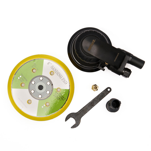 Шлифмашина полировальная пневматическая ROSSVIK RT-2151-C (150 мм, 12000 об/мин, эксцентрик, с отсосом)