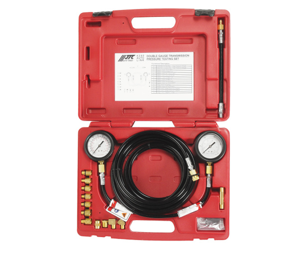 Тестер давления масла КПП с двумя манометрами в кейсе JTC 4250