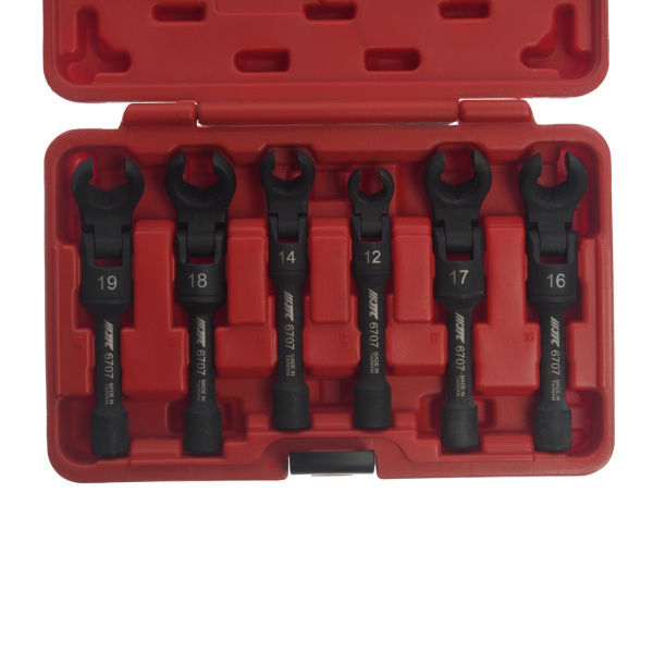 Набор ключей разрезных шарнирных JTC 6707 (3/8" 12-19 мм)