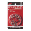 Набор бит с отверстием JTC-5363 (1/4", TORX, T7H-T40H, 10 предметов в кейсе)