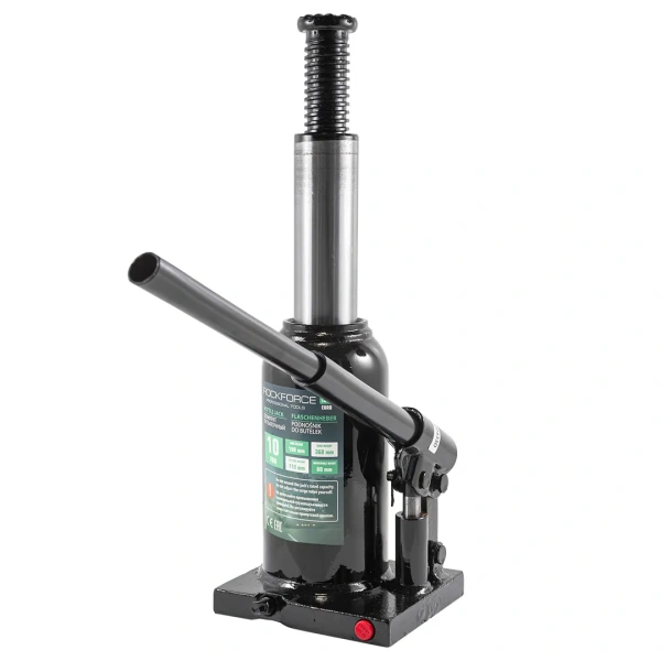 Домкрат бутылочный 10т с клапаном (высота подхвата-190мм, высота подъема-360мм)