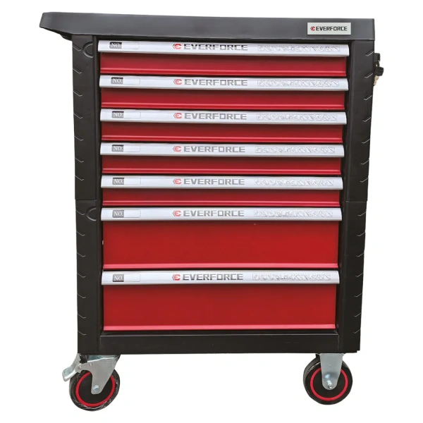 Тележка инструментальная 7-и полочная с набором инструментов 181пр