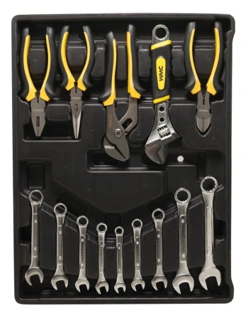 Набор инструментов 300пр 1/2'',1/4''(6гр.)(4-30мм,4 полки),''дорожный кейс''