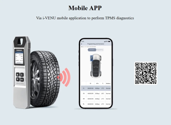 Программатор датчиков давления шин TPMS THINKCAR VENU-i Pro