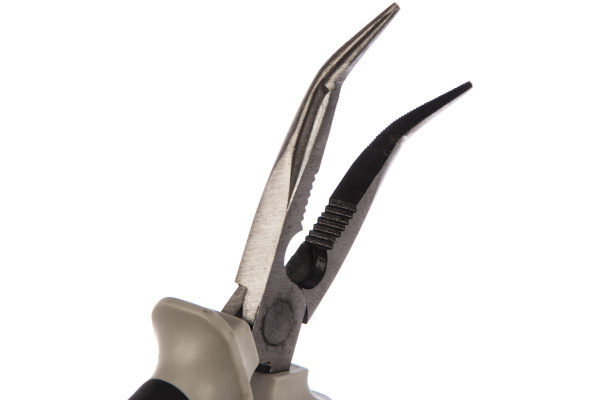 Длинногубцы изогнутые 45° с двухкомпонентными рукоятками 200 мм Thorvik BNP0200