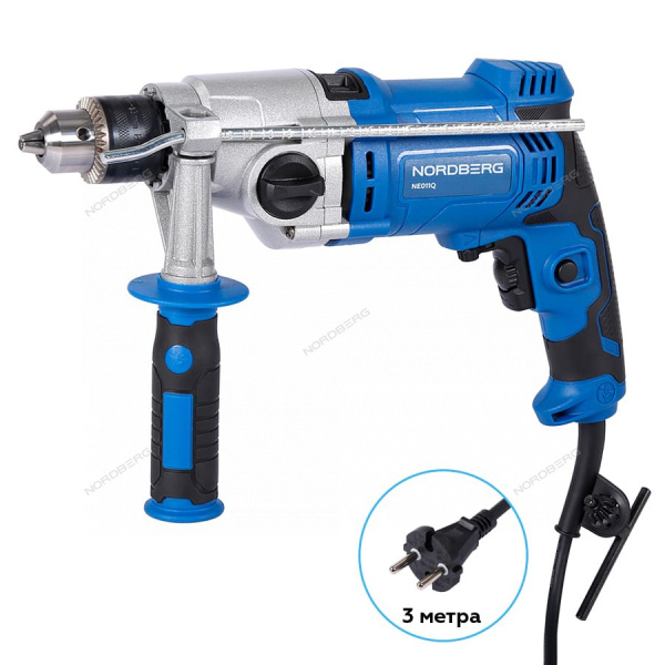 Дрель ударная NORDBERG NE011Q (макс. диам. сверла 16 мм, 1100 Вт)