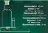 Домкрат гидравлический бутылочный, 12т (с предохранительным клапаном, минимальная высота: 200 мм, ход штока: 110 мм, ход винта: 60 мм, максимальная вы