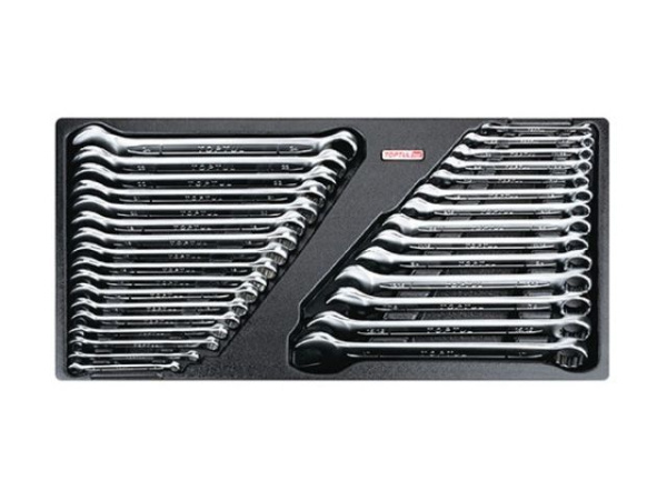 Набор-сет ключей комбинир. 31предм. TOPTUL