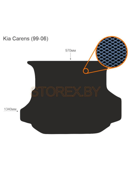 Kia Carens (99-06) Багажник copy
