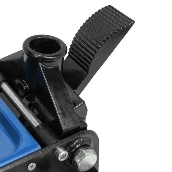 Домкрат подкатной гидравлический двухпоршневой с усиленным корпусом низкопрофильный 5т+резиновая накладка(h mih 115-h max 550 мм)