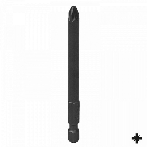 Вставка (бита) торцевая KING TONY, 1/4", Pozidriv, PZ3, L = 90 мм, для шуруповерта