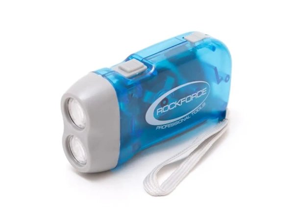 Ручной динамо-фонарь (2 LED)