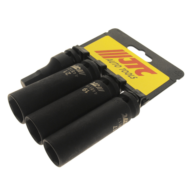 Набор головок торцевых ударных тонкостенных глубоких JTC J404B (1/2", 4 предмета)