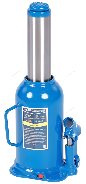 Домкрат бутылочный 20 т NORDBERG N31020