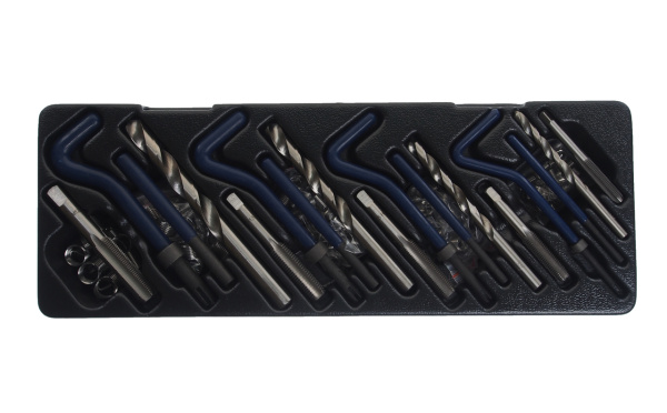 Набор инструментов для восстановления резьбы комбинированный в кейсе JTC K128Z