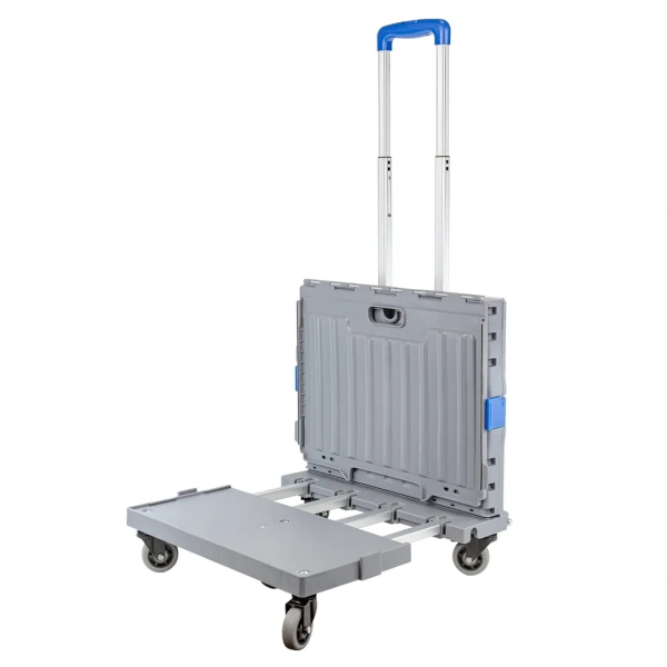 Тележка ручная для багажа и покупок+набор эластичных шнуров(в разложенном виде:44х34х95см,в сложенном:44х18х45см,г/п65кг)