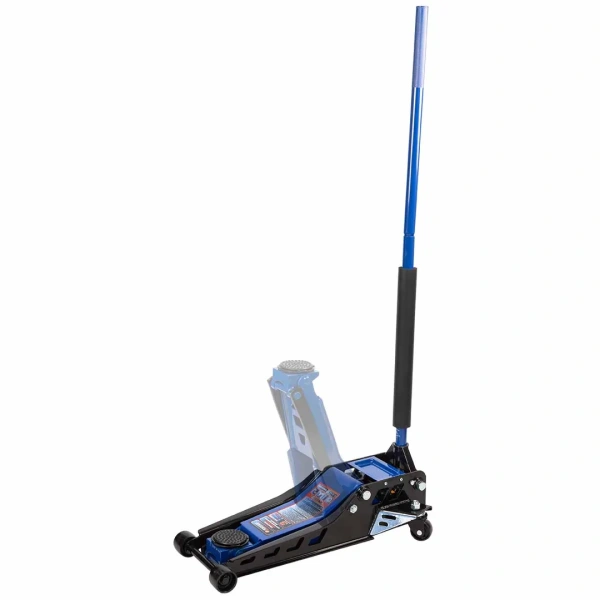 Домкрат подкатной гидравлический двухпоршневой 3т( h min 75мм, h max 508мм