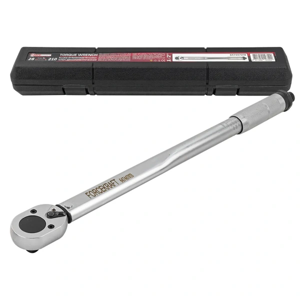 Ключ динамометрический щелчкового типа 28-210Нм 1/2'',в пластиковом футляре