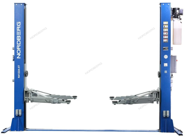 Подъемник двухстоечный электрогидравлический 5т 380V с электростопорами NORDBERG N4122AE-5B