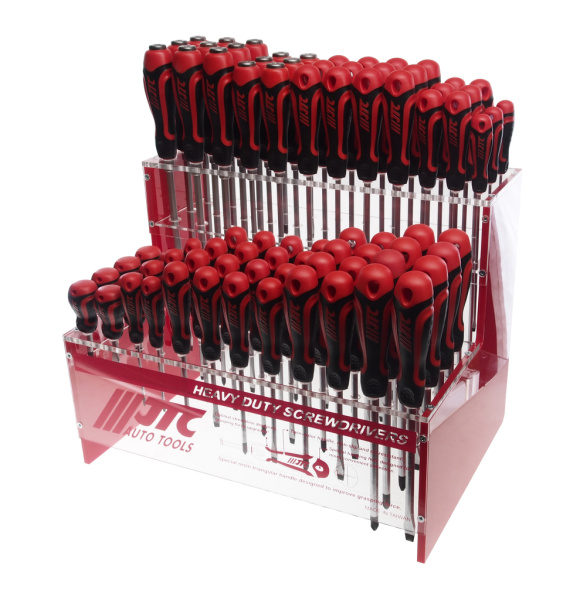 Набор отверток силовых JTC 7723 (84 предмета на стенде)