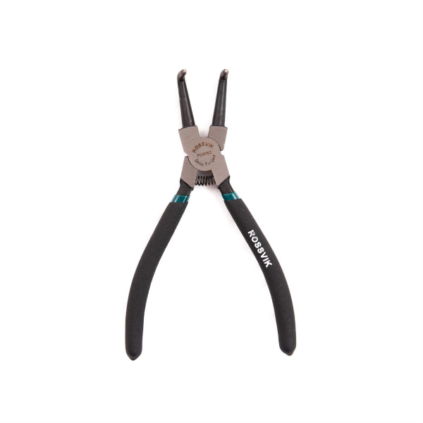Щипцы для стопорных колец ROSSVIK PC07SZ (7", сжим загнутый)
