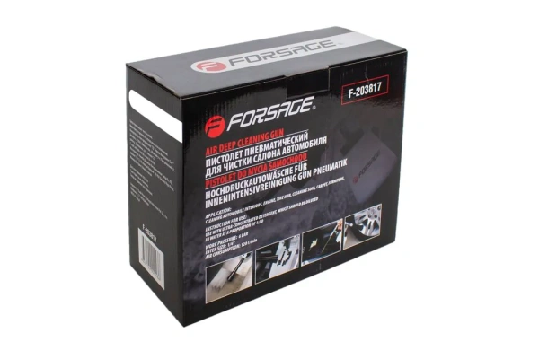 Пистолет пневматический ''Tornado''для химчистки салона а/м со сменной щеткой-насадкой(6 bar, расход воздуха 120 л/мин)