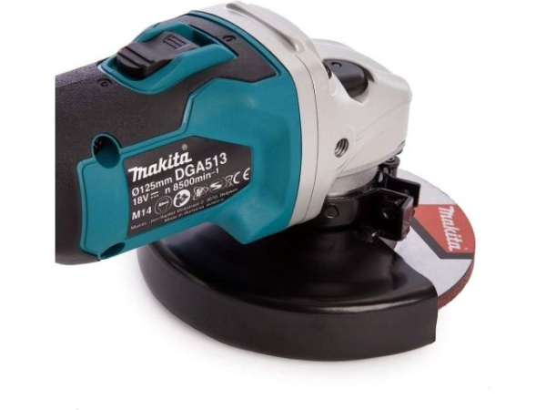 Аккум. углошлифмашина MAKITA LXT DGA 513 RTJ в кор.