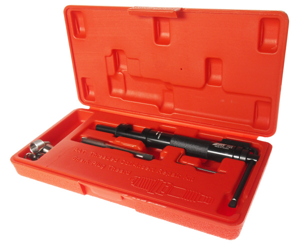 Набор инструментов для восстановления резьбы свечей зажигания JTC 4310 (пружинная вставка М11х1,5, 5 шт.)