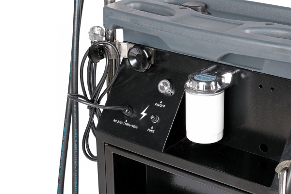 Установка для промывки и замены масла в АКПП синяя/серая NORDBERG CMA35S