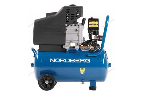 Компрессор поршневой NORDBERG NCE25/241 (220 В, ресивер 24 л, 240 л/мин)