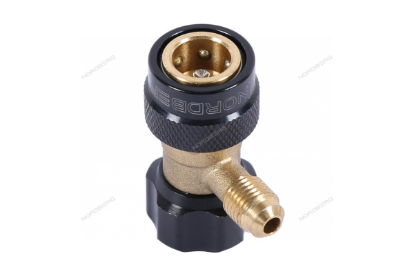 Муфта быстросъемная R134a NORDBERG NFA4L (низкое давление, синяя)