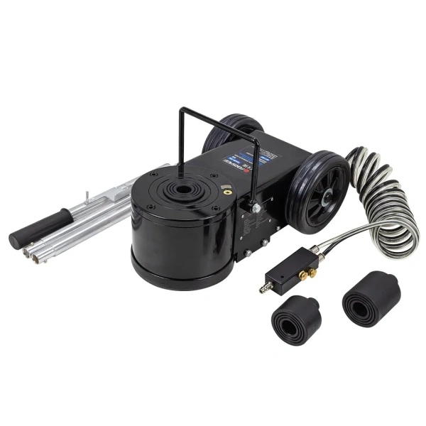 Домкрат подкатной пневмогидравлический 40т/20т (h min 150мм, h max 40т-74мм/20т-68мм, удлинители 45+75мм)