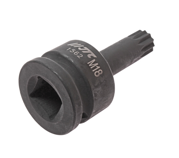 Головка для демонтажа ступицы с насадкой ударная задней полуоси JTC 1562 (3/4", М18, SPLINE L=88 мм, VW, AUDI)