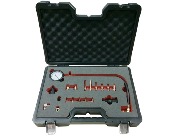 Тестер компрессии дизельного двигателя19пр. (М18х1.5мм, М24х2.0мм, М24х1.5мм, М10х1.0х68мм, М10х1.25х54мм, М10х1.25х68мм,М12х1.25х45мм)в кейсе Premium