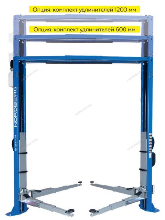 Подъемник двухстоечный 4,5т 380V с верхней синхронизацией NORDBERG N4125H-4,5T