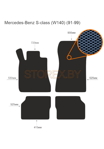 Mercedes-Benz S-class (W140) (91-99) copy