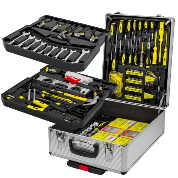 Набор инструментов 1400пр.1/2''(6-гр.) (10-24мм, ключи 6-17мм,шарнирно-губцевый,биты,отвертки,расходник), ''Дорожный кейс''