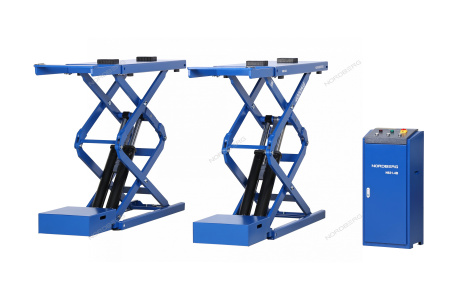 Подъемник ножничный NORDBERG N631-4B_380 (4 т, 380 В, синий)